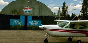 My plane at the Leadville, Colorado Airport, Elevation 9,927 feet!