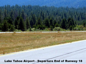 Lake Tahoe Airport - Departure End of Runway 18