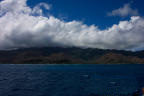 Clouds over hills