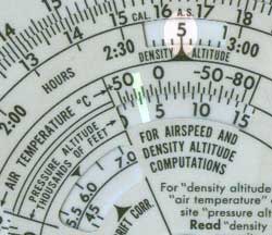 Calculating density altitude