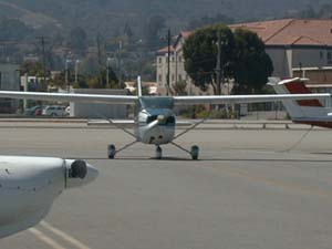 Ramp view at San Carlos Airport